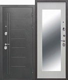 Входная дверь Ferroni 10 см Троя Серебро Макси зеркало Белый ясень