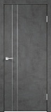 Межкомнатная дверь Санкт-Петербургские двери Экошпон Techno М2 Муар темно-серый